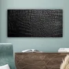 MuchoWow® - Leinwandbilder - Leder - Textur - Schwarz - Produktbild-Vorschau 4