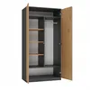 Malwa SD-90 ANTRACITE ARTISAN Kleiderschrank Produktbild-Vorschau 5