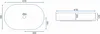 Lavabo da Appoggio Rea Nadia 60 White Matt Anteprima dell’immagine prodotto 7