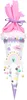 A decorated school cone with a rainbow theme. Produktbild-Vorschau