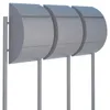 Briefkastenanlage Jumbo for Three in Grau Metallic Produktbild-Vorschau 1