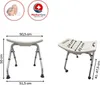 Duschhocker | höhenverstellbarer Duschstuhl 47-51cm | Produktbild-Vorschau 3