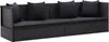 Garten-Sofabett mit Kissen Poly Rattan Lounge Loungesofa Produktbild-Vorschau 2