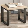 vidaXL Stolová deska 50x50x2,5 cm čtvercová z masivního Náhled obrázku produktu 2