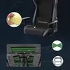 A gaming chair with close-up views of its features. Produktbild-Vorschau
