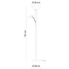 A technical drawing of a floor lamp with dimensions indicated. Produktbild-Vorschau