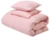 BELIANI Bettwäsche Set Pastellrosa Einfarbig Musselin Produktbild-Vorschau 6