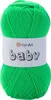 A ball of green yarn with a white label. Náhľad obrázku produktu