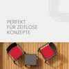 Kussen voor stoelen, canvas, bordeauxrood, 38x38x2 cm Productafbeelding-voorbeeld 5