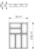 ORGA-BOX III Besteckeinsätze Tiefe 473 mm, Höhe 50,5 mm Produktbild-Vorschau 6