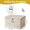 Grande boîte de rangement verrouillable avec serrure à clé Voir les images du produit 2