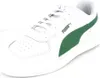 A white Puma sneaker with a green stripe on a white background. Produktbild-Vorschau