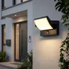 Zewnętrzna lampa ścienna LED z czujnikiem ruchu, czarna - Podgląd zdjęcia produktu 9