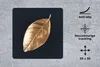 MuchoWow® Mauspad Mousepad Blätter - Schwarz und Gold - Produktbild-Vorschau 2