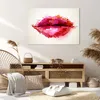 Bild auf Leinwand - Leinwandbild - Rote Lippen glänzend Produktbild-Vorschau 7