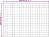 A grid pattern with dimensions indicated. Náhled obrázku produktu