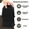 JustValue Set di 6 rialzi per mobili Nero – 13 cm – Max. Anteprima dell’immagine prodotto 2