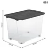 Rotho Aufbewahrungsbox mit Rollen 65L Evo Total - Produktbild-Vorschau 4
