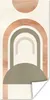 MuchoWow® Poster Rosa - Grün - Abstrakt 40x80 cm - Produktbild-Vorschau 1