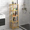 Casaria Scaffale per bagno in bambù 5 ripiani cucina Anteprima dell’immagine prodotto 2