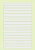 A sheet of lined paper with holes for a binder. Produktbild-Vorschau