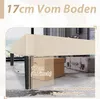 UISEBRT Leder Plattformbett 90 x 200 cm, gepolstertes Produktbild-Vorschau 5