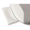 A close-up view of a white quilted massage mat with a gray mesh section. Produktbild-Vorschau