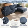 Merax Ecksofa, 3-Sitzer Wolken Sofa mit verstellbarer Produktbild-Vorschau 7