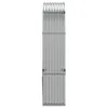 vidaXL Riparo per legna da ardere argento 120x45x210 cm Anteprima dell’immagine prodotto 5