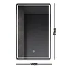 LED koupelnové zrcadlo 50 × 70 cm, dotykové, stmívatelné, 3 Náhled obrázku produktu 3