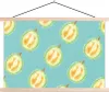 MuchoWow® Textilposter Obst - Zitrusfrüchte - Blau 60x40 cm Produktbild-Vorschau 1