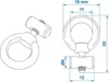 Ferma binario per tenda da sole 6 - 9 mm in acciaio inox - Anteprima dell’immagine prodotto 6