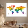 MuchoWow® Poster Weltkarte - Regenbogen - Kompass 180x120 Produktbild-Vorschau 6