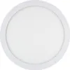 A flat, round LED recessed light fixture with a white frame and a white diffuser. Produktbild-Vorschau