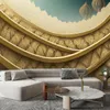 Vlies fototapete Goldene orientalische Symbole 100x70 cm Produktbild-Vorschau 2