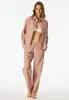 Schiesser dames pyjama, lange model, maat 40, terracotta Productafbeelding-voorbeeld 5