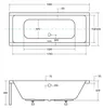 Badewanne Rechteck 190x90 mit AcrylSchürze, Ablaufgarnitur Produktbild-Vorschau 7