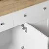 Buffet à 3 portes et 2 tiroirs, finition en relief, 120 x Voir les images du produit 14