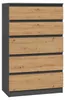 Topeshop M5 ANTRACYT/ARTISAN, Anthrazit, Eiche, 5 Produktbild-Vorschau 7