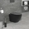 LuxeBath Spülrandloses Wand Hänge-WC, Schwarz, kurz, Produktbild-Vorschau 1