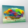 Bilder auf glas - Abstraktion Natur - 100x70cm - Glasbilder Produktbild-Vorschau 4