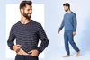 Ladeheid Herren Schlafanzug Zweiteiler Langarm Pyjama lang Produktbild-Vorschau 5