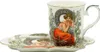HOME ELEMENTS Kubek 360 ml, z podstawką, Mucha light Podgląd zdjęcia produktu 1