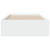 vidaXL Cadre de lit avec tiroirs blanc 90x200 cm bois Voir les images du produit 3
