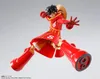 A dynamic action figure of Monkey D. Luffy from One Piece, posed in mid-air with his signature red outfit and large red boots. Podgląd zdjęcia produktu