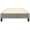 Struttura letto grigio chiaro 90x200 cm in velluto Anteprima dell’immagine prodotto 4