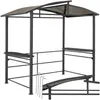 Pavilon na grilování Asado 2,4x1,5x2,34 m - šedý Náhled obrázku produktu 2
