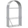 vidaXL Riparo per legna da ardere argento 120x45x210 cm Anteprima dell’immagine prodotto 6