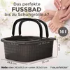2er Set Fußwanne mit Henkeln, 16l. rechteckig, Anthrazit Produktbild-Vorschau 2