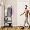 Relaxdays Garderobe mit Schuhablage & Sitzbank, Metall, Produktbild-Vorschau 3